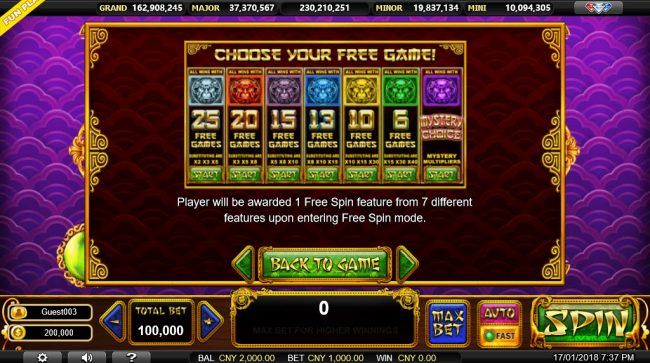 Free Spins Bonus Game Rules