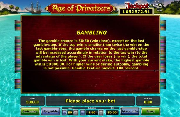 Gamble Feature Rules