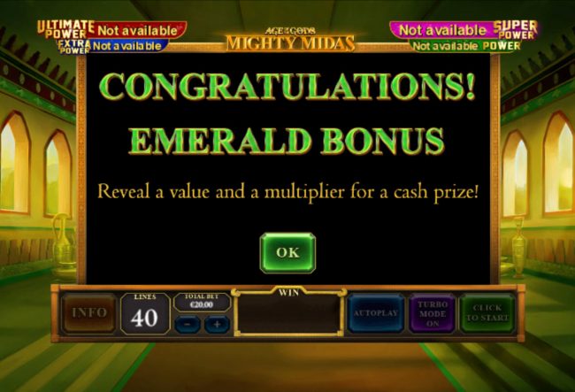 Emerald bonus awarded
