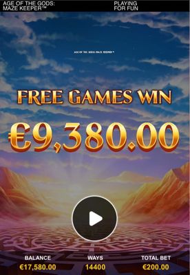 Total Free Games Payout