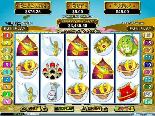 Free Spins Game Board