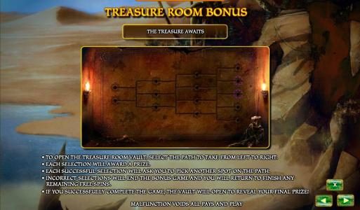 treasure room bonus rules