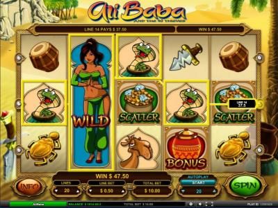 sticky wild combines with mulple winning paylies to trigger a 47.40 coin jackpot