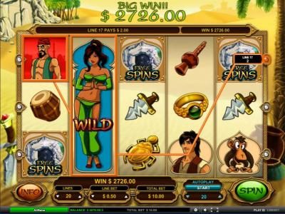 free spins feature pays out a 2726 big win jackpot
