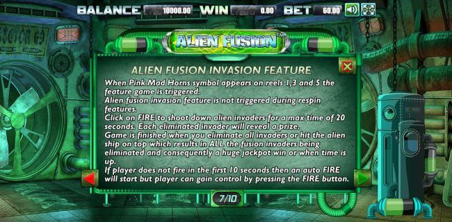 Alien Fusion Invasion Feature Rules