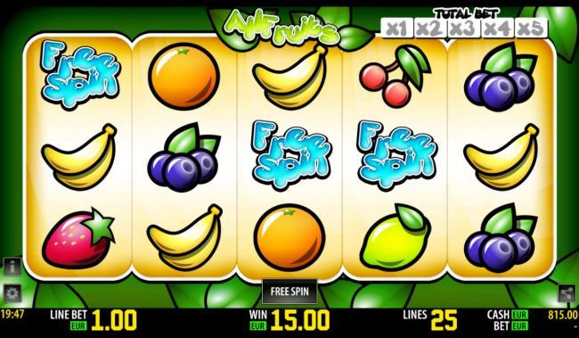 Scatter win triggers the free spins feature