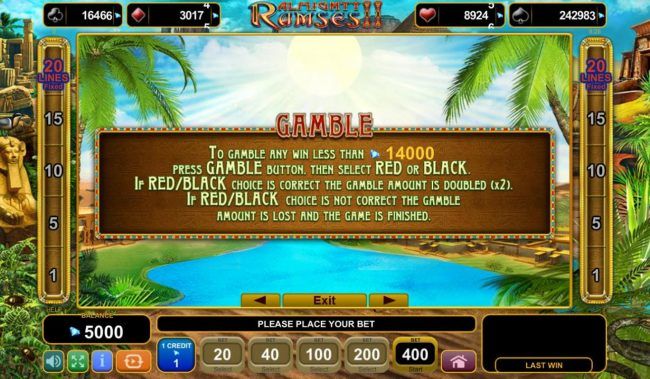 Gamble Feature Rules