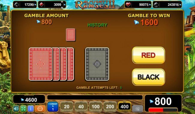 Gamble Feature Game Board