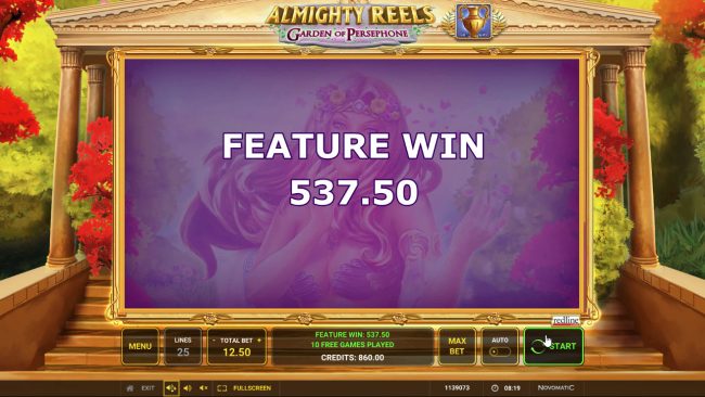 Total Free Spins Payout