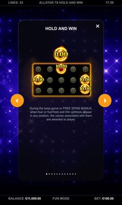 Hold and Win Feature