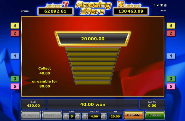 Gamble Feature Game Board