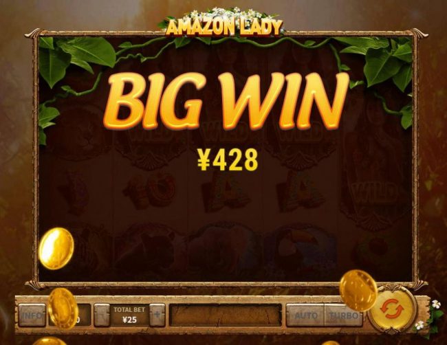 A 428 coin big win