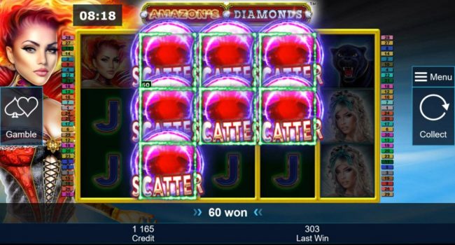 7 or more scatter symbols triggers free spins feature