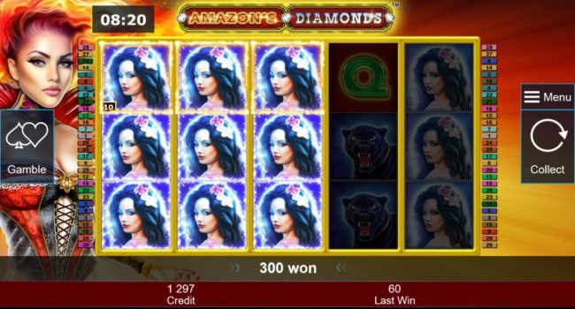 Stacked symbols on reels 1, 2 and 3 triggers a big win during the free spins feature