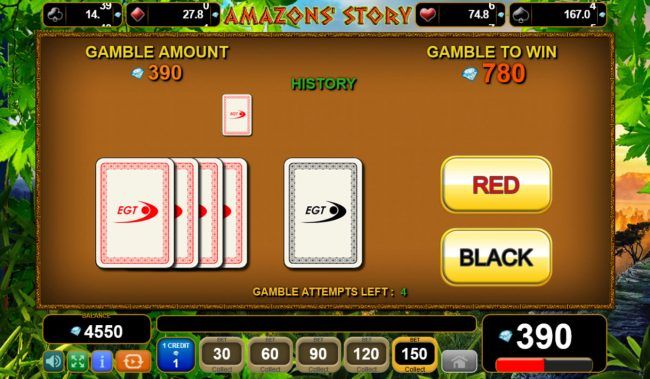 Red or Black Gamble feature