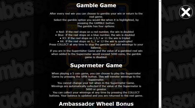 Gamble Feature Rules