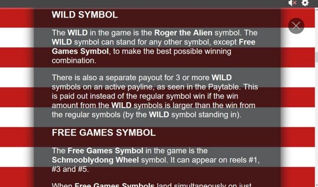 Wild symbol rules.