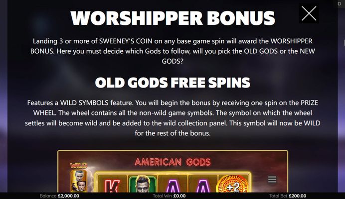 American Gods :: Worshipper Bonus