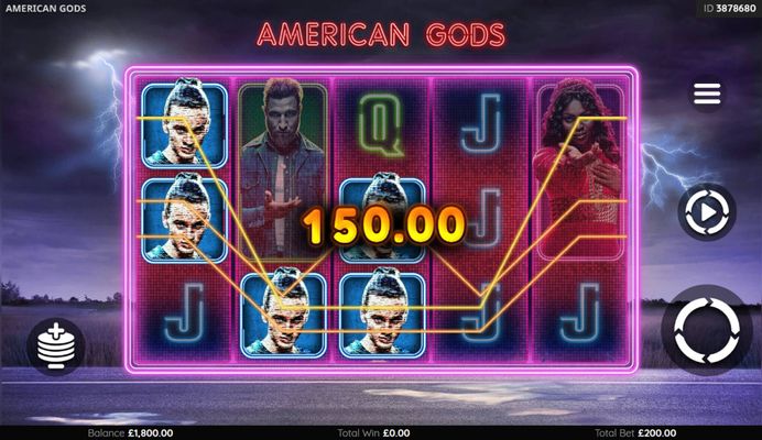 American Gods :: Multiple winning paylines