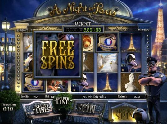 Scatter win triggers the free spins feature