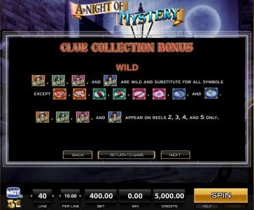 Clue Collection Bonus - Wild contniued