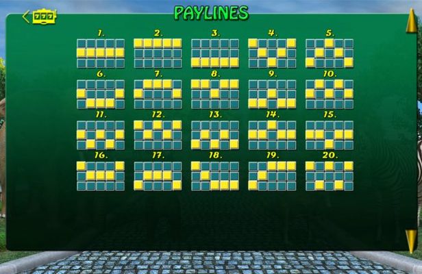 Paylines 1-20