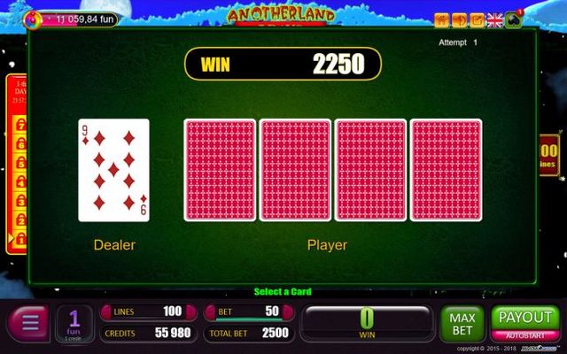 Beat the Dealer Gamble Feature