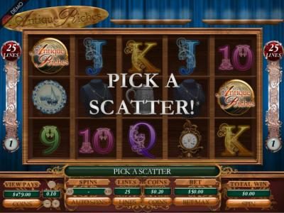 Two Scatter symbols triggers - Pick A Scatter Feature.