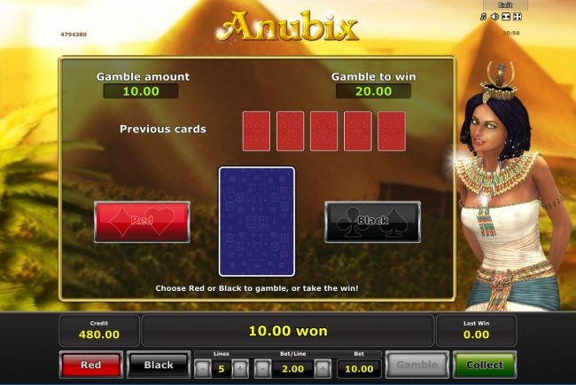 Gamble Feature Game Board