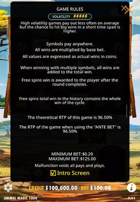 General Game Rules