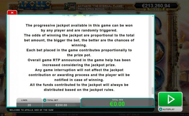 Progressive Jackpot Game Rules