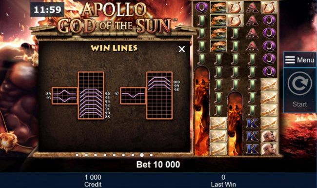 Win Lines 88 to 100