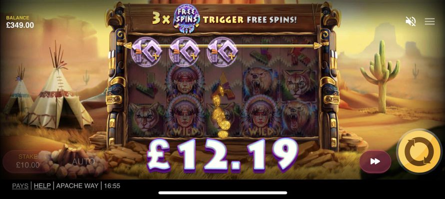 Three of a Kind win