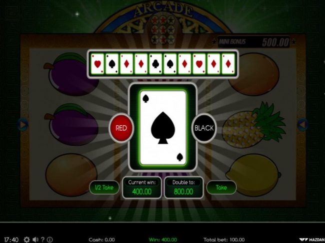 Gamble Feature Game Board