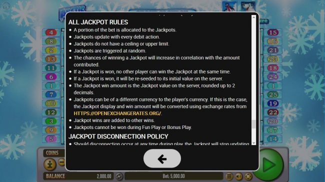 Jackpot Feature Rules