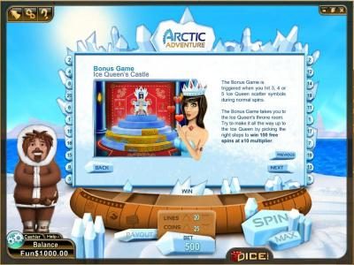 Ice Queen Castle Bonus Game Rules