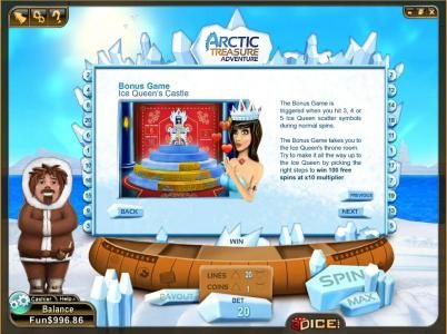 ice queen's bone game rules and paytable