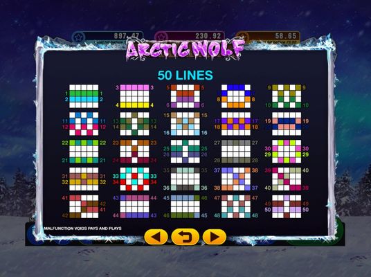 Arctic Wolf :: Paylines 1-50
