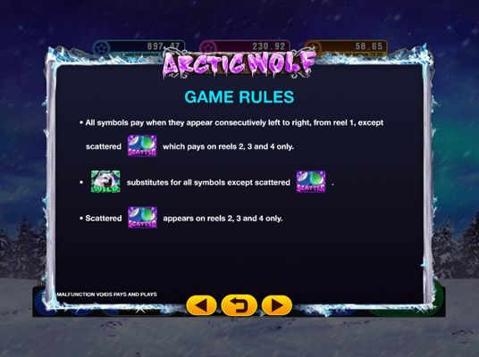 Arctic Wolf :: Wild and Scatter Rules