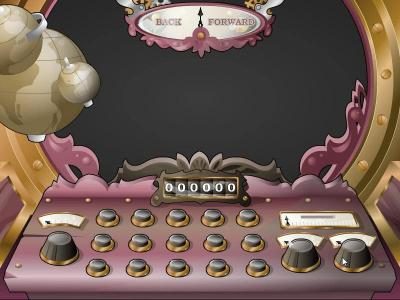 bonus feature game board - press the button to reveal a prize award
