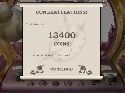 the bonus feature pays out a total of 13400 coins