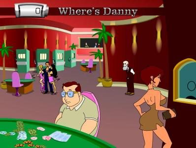 bonus feature game board - select characters to find danny and collect prizes