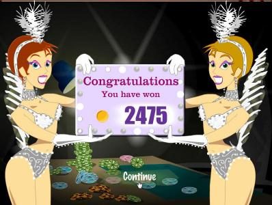 bonus feature pays out a total of 2475 coins for a big win