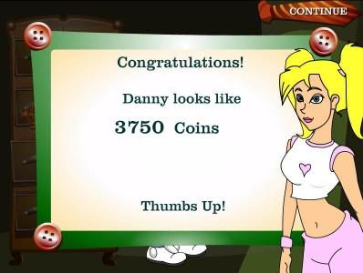 bonus feature pays out 3750 coins for a big win
