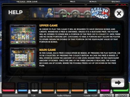 Upper Game and Main Game Rules