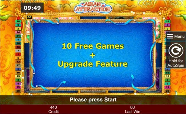 10 free games + Upgrade Feature.