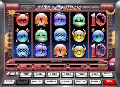 video slot game consisting of five reels and nine paylines