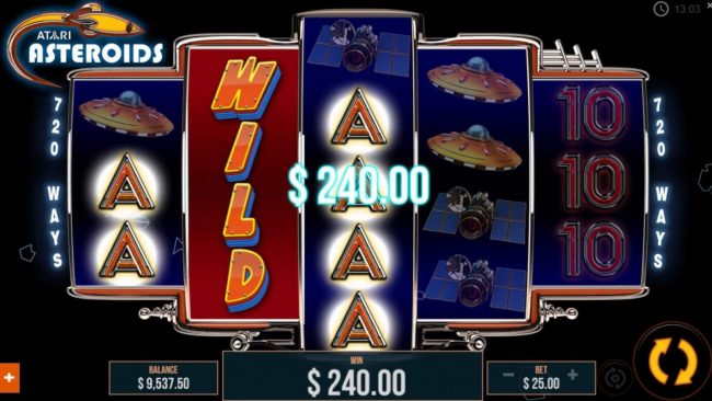 Stacked wilds triggers a pair of winning paylines