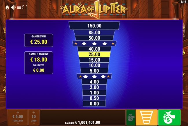 Ladder Gamble Feature Game Board