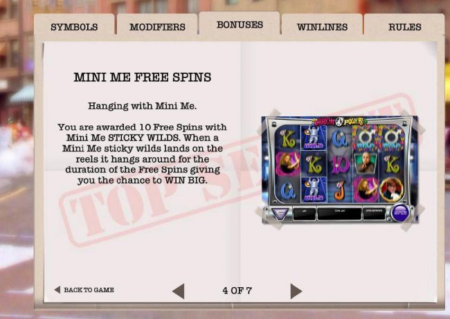 Mini Me Free Spins.